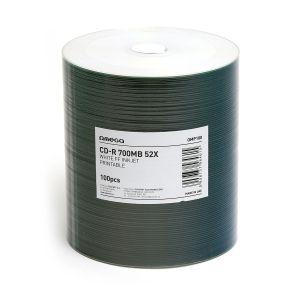 CD-R Omega 700MB, 52x, Printable, оп100 пакет