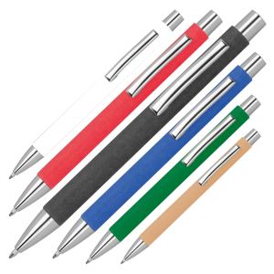 Хартиена химикалка, черна