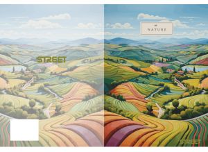 Тетрадка О+ А5, 80л, широки редове ,телчета,2024 момиче