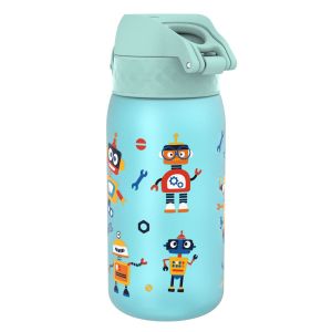 Бутилка за вода Ion8 Print, рециклирана пластмаса, 350ml, РОБОТИ