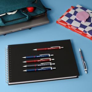 Автоматичен молив Rotring Tikky Retro, 0.5mm, червен