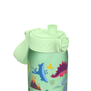Бутилка за вода Ion8 Print, рециклирана пластмаса, 350ml,Dinosaur