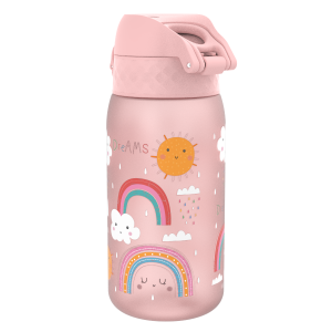 Бутилка за вода Ion8 Print, рециклирана пластмаса, 350ml,Rainbows