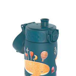 Бутилка за вода Ion8 Print, метална, 600ml, Whales