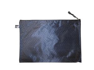 Папка с цип В4, промазан плат, черна