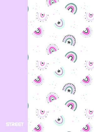 Тетрадка с телчета А5, 60л, PP, ШР, БГ, Blossom