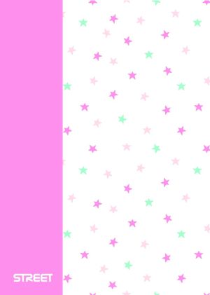 Тетрадка с телчета А5, 60л, PP, ШР, БГ, Blossom