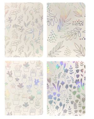Бележник Creative Flowers, 17x24cm, 120л, асорти