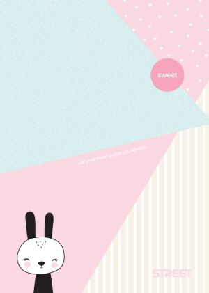Тетрадка Street, А4, бели листа, 54листа, Sweet
