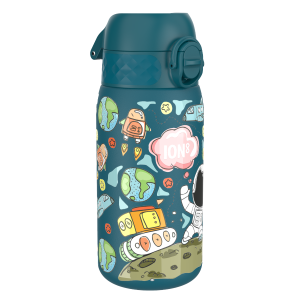 Бутилка за вода Ion8 Print, метална, 400ml, Space