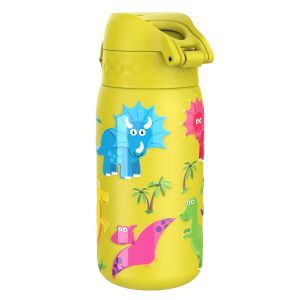 Бутилка за вода Ion8 Print, метална, 400ml, ДИНОЗАВРИ2