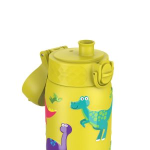 Бутилка за вода Ion8 Print, метална, 400ml, ДИНОЗАВРИ2