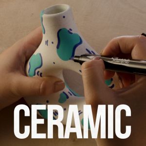 Комплект маркери Sharpie Acrylic Brush, 5 цвята, блистера