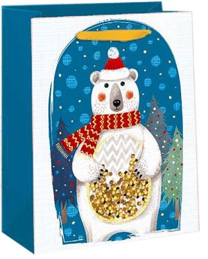 Подаръчна торбичка XMAS Jumbo Deluxe, 33x20x46 cm