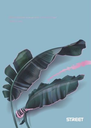 Тетрадка Street, А4, бели листа, 54л, Botanic