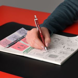 Автоматичен молив Rotring Tikky Retro, 0.7mm, червен