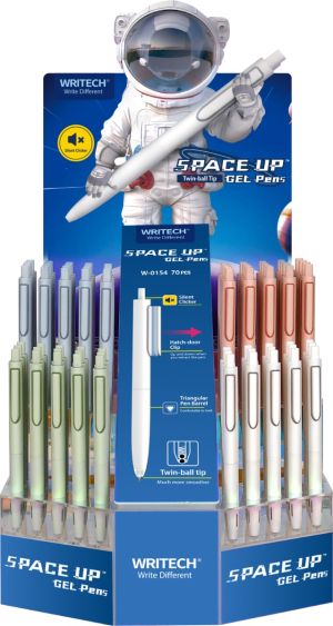 Дисплей гел химикалки Writech Space Up, 70 бр.