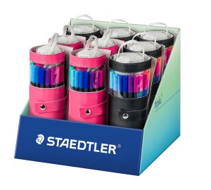 Комплект тънкописци Staedtler 334, 20 цвята, в несесер