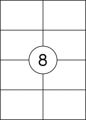 Етикети Office Products, 105х74mm, 100л. (800бр)