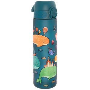 Бутилка за вода Ion8 Print, рециклирана пластмаса, 500ml, Whales