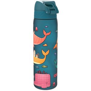 Бутилка за вода Ion8 Print, рециклирана пластмаса, 500ml, Whales