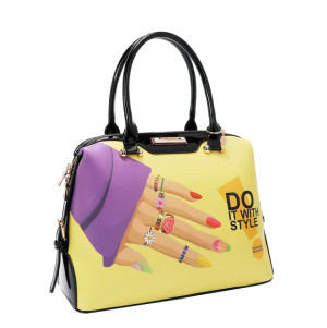 Комплект 2 чанти и портфейл Nicole Lee,Nail Polish