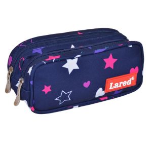 Несесер 2 ципа Lared Star+Heart 207