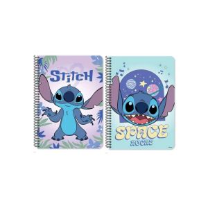 Тетрадка Lilo&Stitch, със спирала, 60л, 17x25см