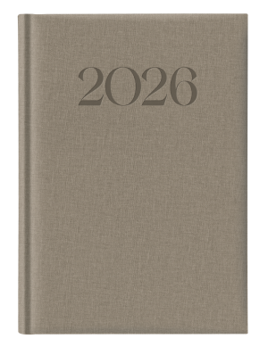 Календар-бележник Castelli Biella 894 A5, 2026, сив