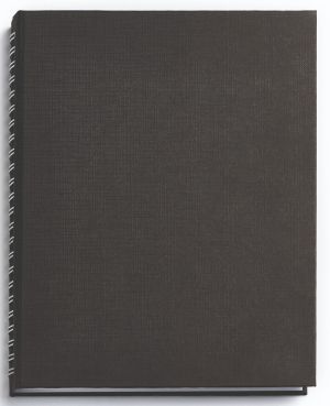 Бележник с полускрита спирала Бътерфлай, А5, черен