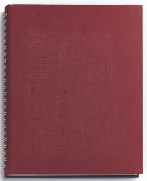 Бележник с полускрита спирала Бътерфлай, А5, бордо