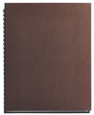 Бележник с полускрита спирала Бътерфлай, А5, кафяв