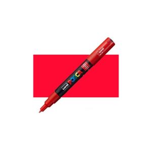 Перманентен маркер Uni Posca PC-1M водна основа Червен