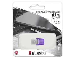 Преносима памет KINGSTON 64GB DT DUO USB C+A