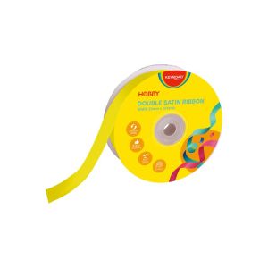 Лента Keyroad KR990031, 25м, сатен, Жълт