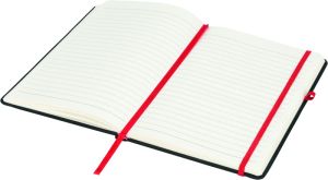 Бележник Noir medium, А5, 96 листа, черен/сив