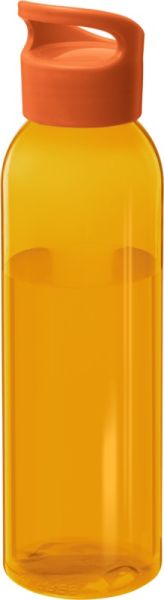 Бутилка за вода, тритан, 650мл, прозрачно оранжева