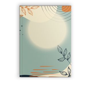 Бележник Unistyle А5, БЕЖ/ЗЕЛЕН