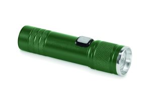 Фенерче Flashra, рециклиран алуминий, 800 mAh, ТЪМНОЗЕЛЕН