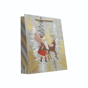 Подаръчна торбичка XMAS Deluxe L, 26x32x10 cm