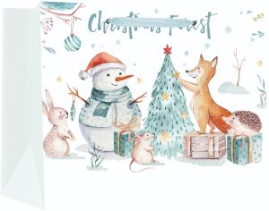 Подаръчни торбичка XMAS Jumbo Deluxe, 33x20x46 cm, 77564