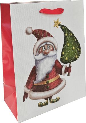 Подаръчна торбичка XMAS M, 71228, 17.8x22.9x9.8cm