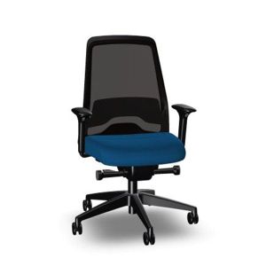 Ергономичен стол Interstuhl Every EV216, текстил, Synchronous механизъм, полиамидна основа, тъмносин