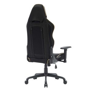 Геймърски стол RFG Move Legend, Butterfly механизъм, полипропиленова основа, до 150 kg, черно-златист