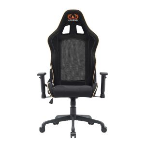 Геймърски стол RFG Move Legend, Butterfly механизъм, полипропиленова основа, до 150 kg, черно-златист