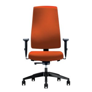 Ергономичен стол Interstuhl Goal 24/7, текстил, Synchronous механизъм, полиамидна основа, до 150 kg, оранжев