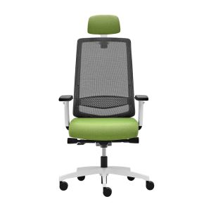 Ергономичен стол Rim Victory VI 1405 White, ST2 механизъм, до 120 kg, зелен