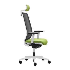 Ергономичен стол Rim Victory VI 1405 White, ST2 механизъм, до 120 kg, зелен