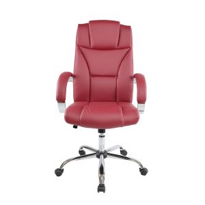 Директорски стол Aida, екокожа, Tilt механизъм, до 130 kg, бордо