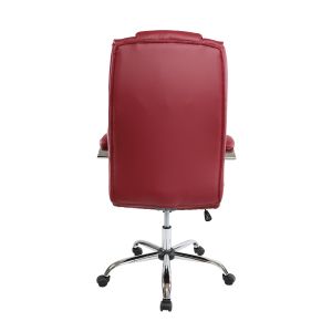 Директорски стол Aida, екокожа, Tilt механизъм, до 130 kg, бордо